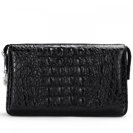 Casual Crocodile Anti-theft Lock Wallet for Men-Back