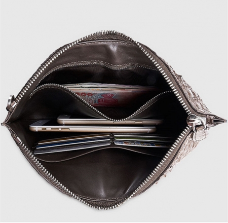 Casual Large Crocodile Clutch Wallet-Inside