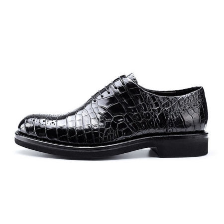 Genuine Alligator Skin Formal Dress Shoes-Side