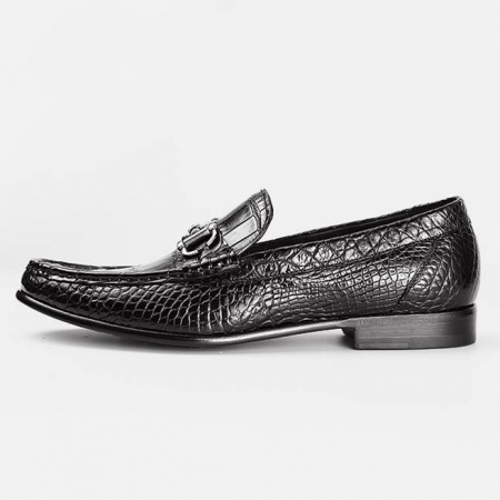 Handmade Alligator Boat Shoes-Side