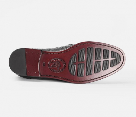 Handmade Alligator Boat Shoes-Sole