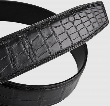 Luxury Automatic Buckle Genuine Alligator Skin Dress Belt-2