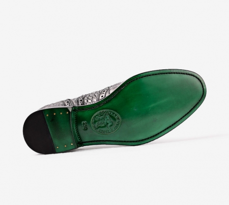 Mens Alligator Skin Oxford Business Dress Shoes-Sole