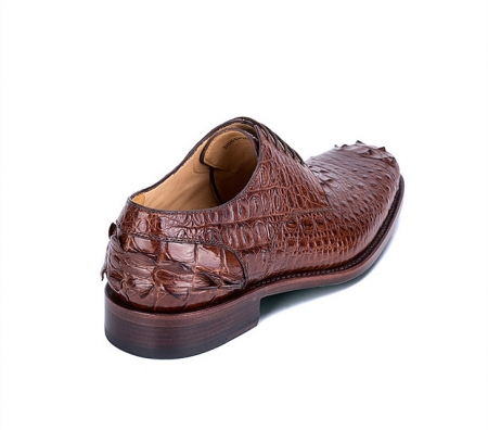 Mens Crocodile Skin Shoes-Heel