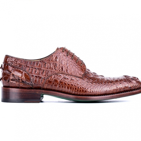 Mens Crocodile Skin Shoes-Side