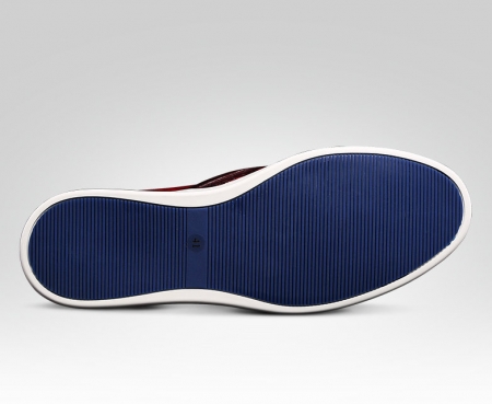Mens Daily Slip On Fashion Alligator Sneakers - Wine Red-Sole