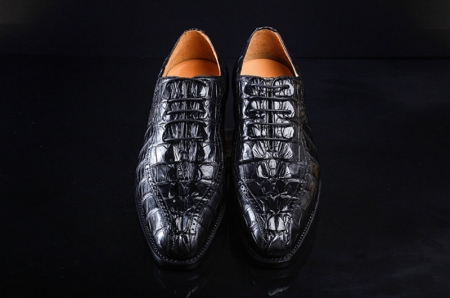 Men's Modern Classic Lace Up Alligator Dress Shoes-Upper