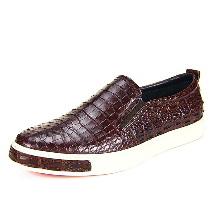 alligator slip on shoes