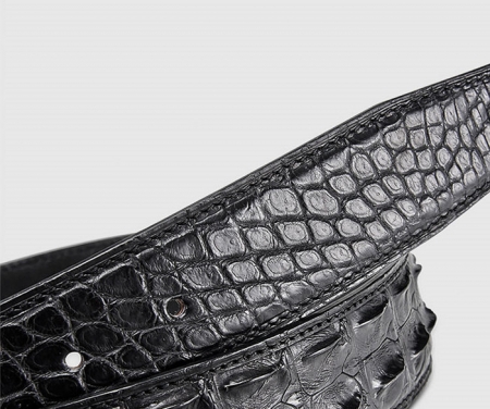 Stylish Genuine Crocodile Skin Belt for Men-2