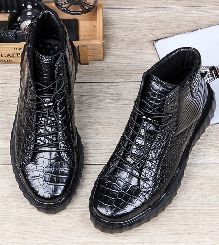 Alligator Skin Hip Hop Shoes form BRUCEGAO