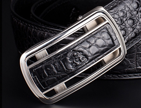 Luxury Style Crocodile Dress Belt for Men-Buckle