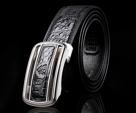 Luxury Style Crocodile Dress Belt for Men-Exhibition