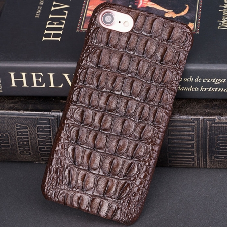 Crocodile iPhone 8 Case-Brown-1