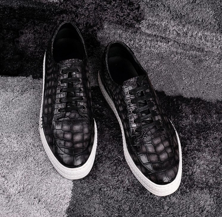 Alligator Sneaker Casual Lace-up Shoes