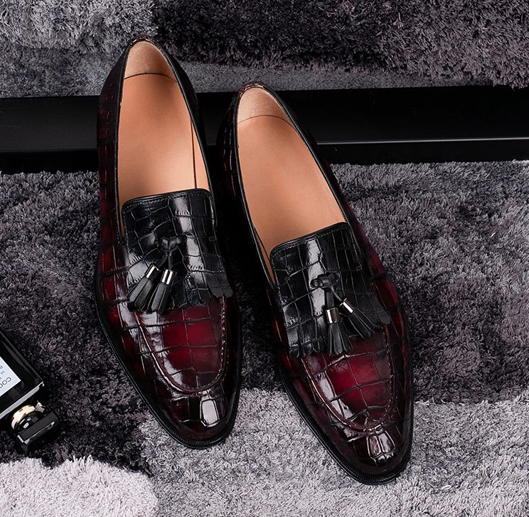 slip on tassel loafers mens