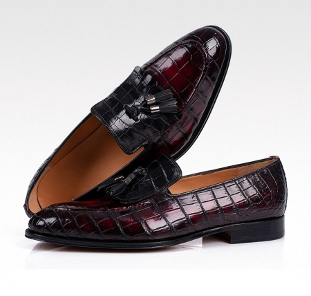 Men's Alligator Tassel Loafer Slip-On Shoes